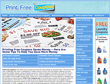 Tablet Screenshot of print-free-coupons.net